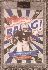 2025 Comix BAANG Ashton Jeanty #1/1 Rookie Wild Card Sealed Raiders SSP AJ NFL