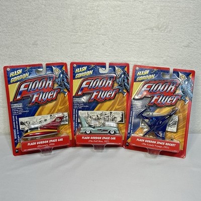 Flash Gordon Floor Flyer 2005 Lot of 3 New Lonely Voyage Discovery Doll Man