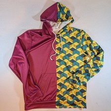 Demon Slayer: Kimetsu no Yaiba Cosplay Hoodie Sweatshirt Pullover Small Flaw XL