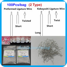 Dental Orthodontic Bracket Preformed/Kobayashi Ligature Wire Long/Short/Twist