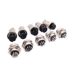 5Pair Aviation Plug 10Pin Male Female Panel Wire Connector 16mm GX16-10