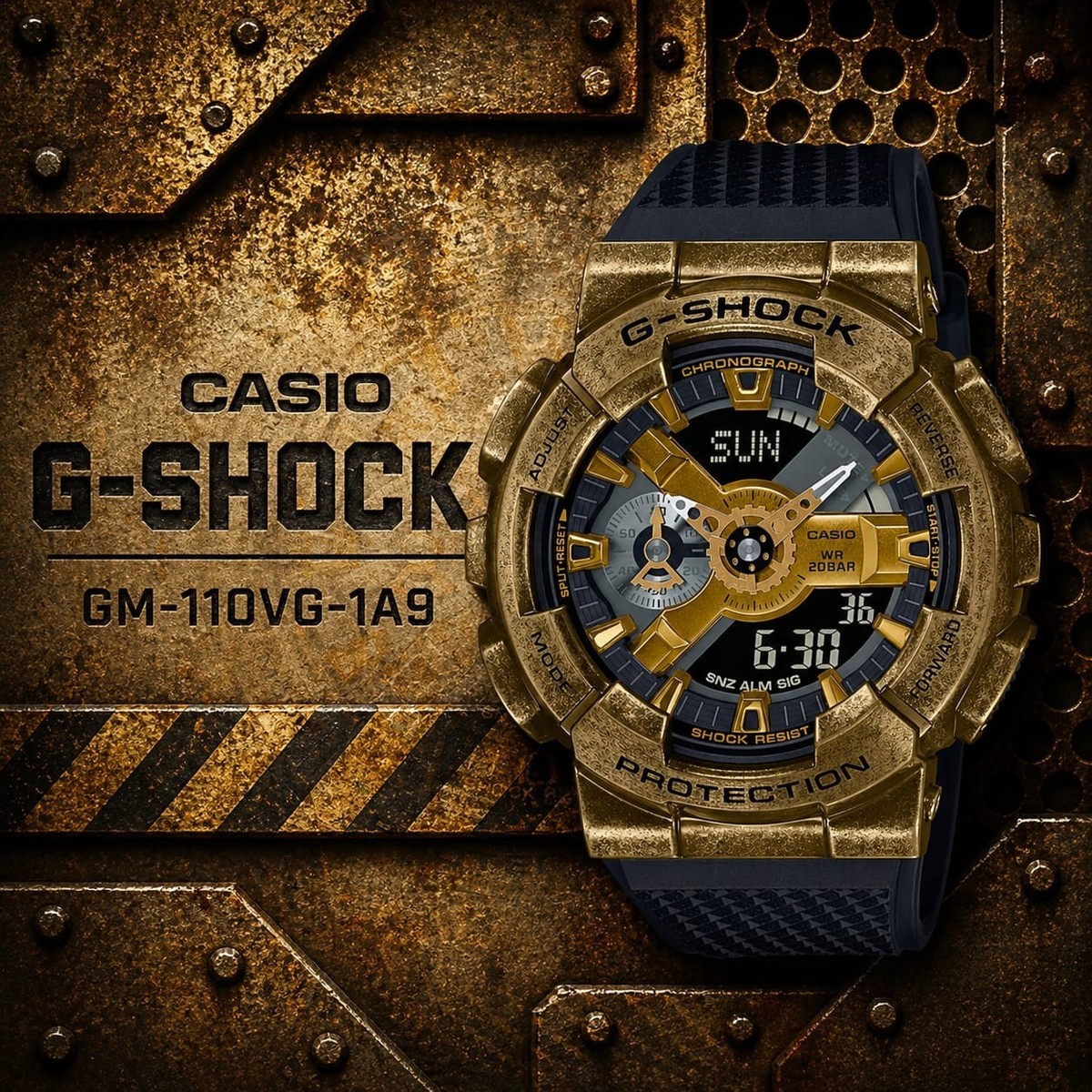 【新品】腕時計 カシオ G-SHOCK GM-110VG-1A9JR CASIO G-SHOCK GM-110VG-1A9JR “Steampunk” Gold IP – New in Box | eBay