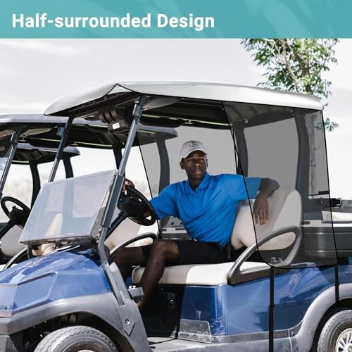 Golf Cart Sun Shade Cover for Club Car Precedent & EZGO TXT, Encrypted - Picture 7 of 8
