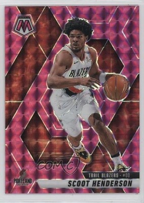 2024-25 Panini Mosaic Pink Mosaic Prizm 61/175 Scoot Henderson #165 07mp