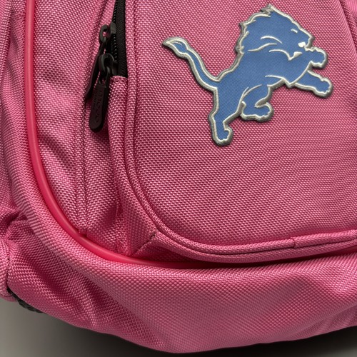 Lions Backpack | Detroit Lions Laptop Backpack Pink MOJO - Picture 2 of 15