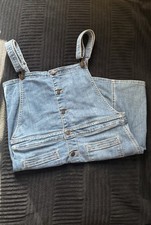American Eagle Skirtall Blue Denim Super Stre...