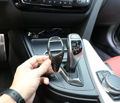 Real Carbon Fiber Gear Shift Knob Panel Cover For BMW F20 F30 F22 F32 X3 X4