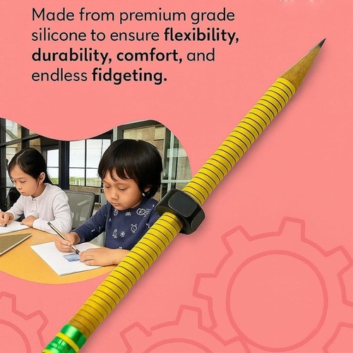 1/2/3/5Pcs Relieve Anxiety ADHD Pencil Threaded Pencil for School Office Home - Picture 10 of 16