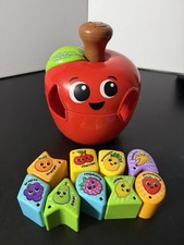 LeapFrog Spin  Change Apple Shape Sorter New Complete Ages 18 Learning Toy