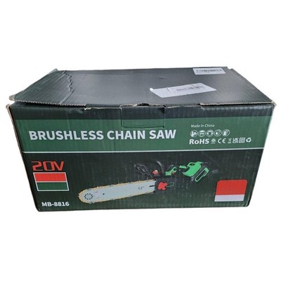 Mingbang Tool Cordless Chain Saw Black E24525US Brushless Power