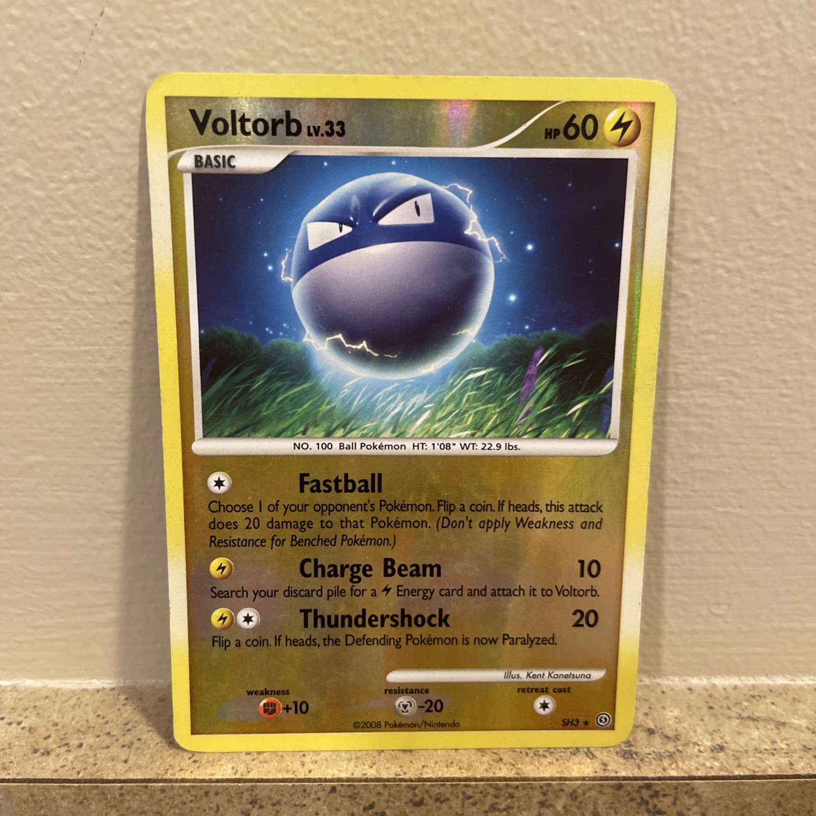 Voltorb (Shiny) - SH3 Stormfront - Reverse Holo Rare - Pokemon TCG 2008 - MP
