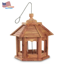 Cedar Gazebo Wild Bird Feeder 3 Lb. Hopper Capacity FREE SHIPPING USA