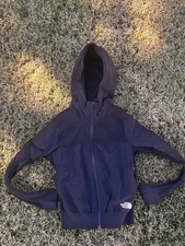 The North Face/ Black Ribbed Hooded Jacket, Full Zip/Women's XS