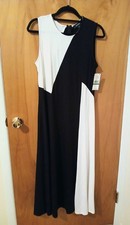 Karen Kane Black and White Stretch Dress - Large - NWT - Nice!!