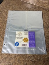  1 Hallmark 4-Pocket 4 x 6 Photo Safe 3 Ring Post-Bound Albums 8 Pages