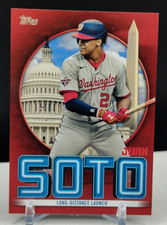 Juan Soto #1/10 RED Long Distance Launch 2021 Topps Series 2 Highlights SSP