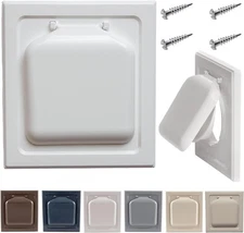 Exclusive Dual Door Dryer Vent Cover Outdoor 4 inch