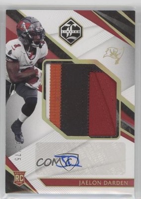 2021 Limited Spotlight Gold 42/75 Jaelon Darden RPA Rookie Patch Auto RC 0rd2