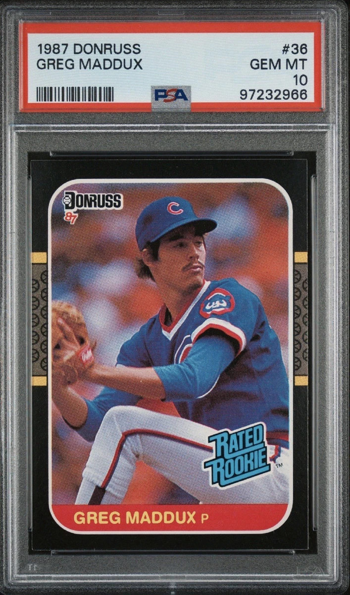 Greg Maddux Professional Sports Authenticator (PSA) Baseball