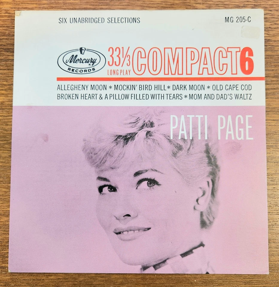 PATTI PAGE  Same  60s 7" 6-track 33rpm Jukebox EP Mercury Vocal Pop Easy Jazz - Bild 3 von 4