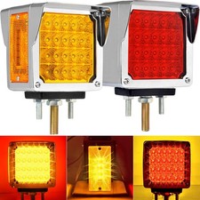 2pcs Semi Truck Lights Trailer Fender Led Turn Signal Lights Upgraded 60leds 2pcs Semi Truck Lights Trailer Fender Led Turn Signal Lights Upgraded 60leds
