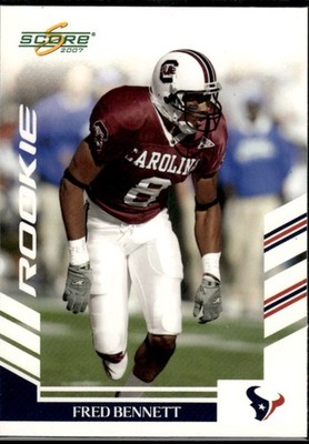 Fred Bennett 2007 Score Houston Texans Rookie #309