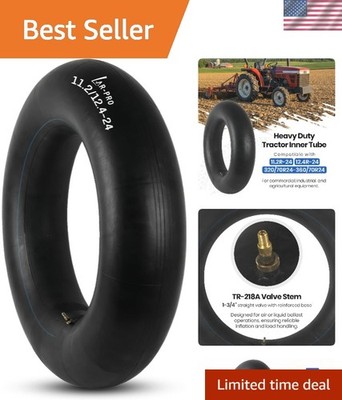 Durable 11.2R-24/12.4R-24 Tractor Inner Tube with TR218A Valve Stem   Heavy Duty