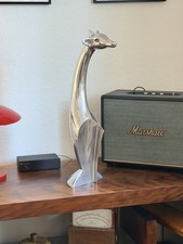 Giraffe Skulptur Gussaluminium 58cm Midcentury Modern Design