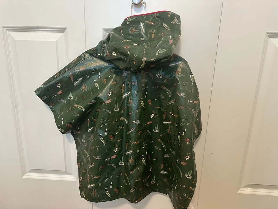 Poncho Orvis Vintage Talla S/M Pesca con Mosca Camuflaje **Excelente** Foto 4 de 4