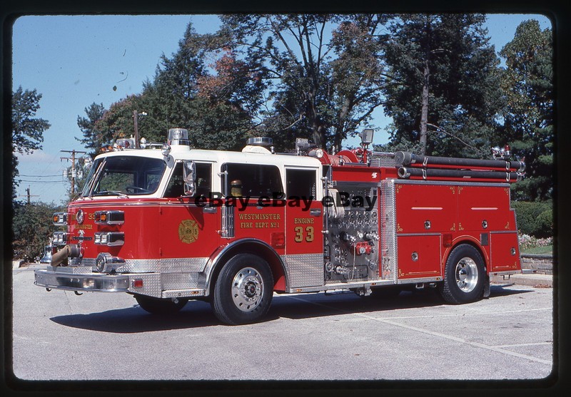 Westminster, MD Engine 33 1975 American Lafrance Fire Apparatus Slide