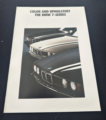 1991 BMW 735i 735iL COLOR Chart Brochure US E32 7 Series Sales Catalog