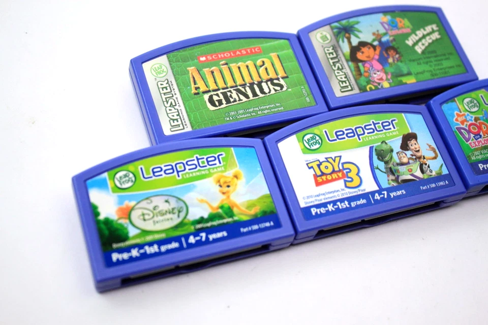 5 Leapster LP Dora - Toy Story 3 - Disney Fairies - Animal Genius - Working - Image 4 of 4