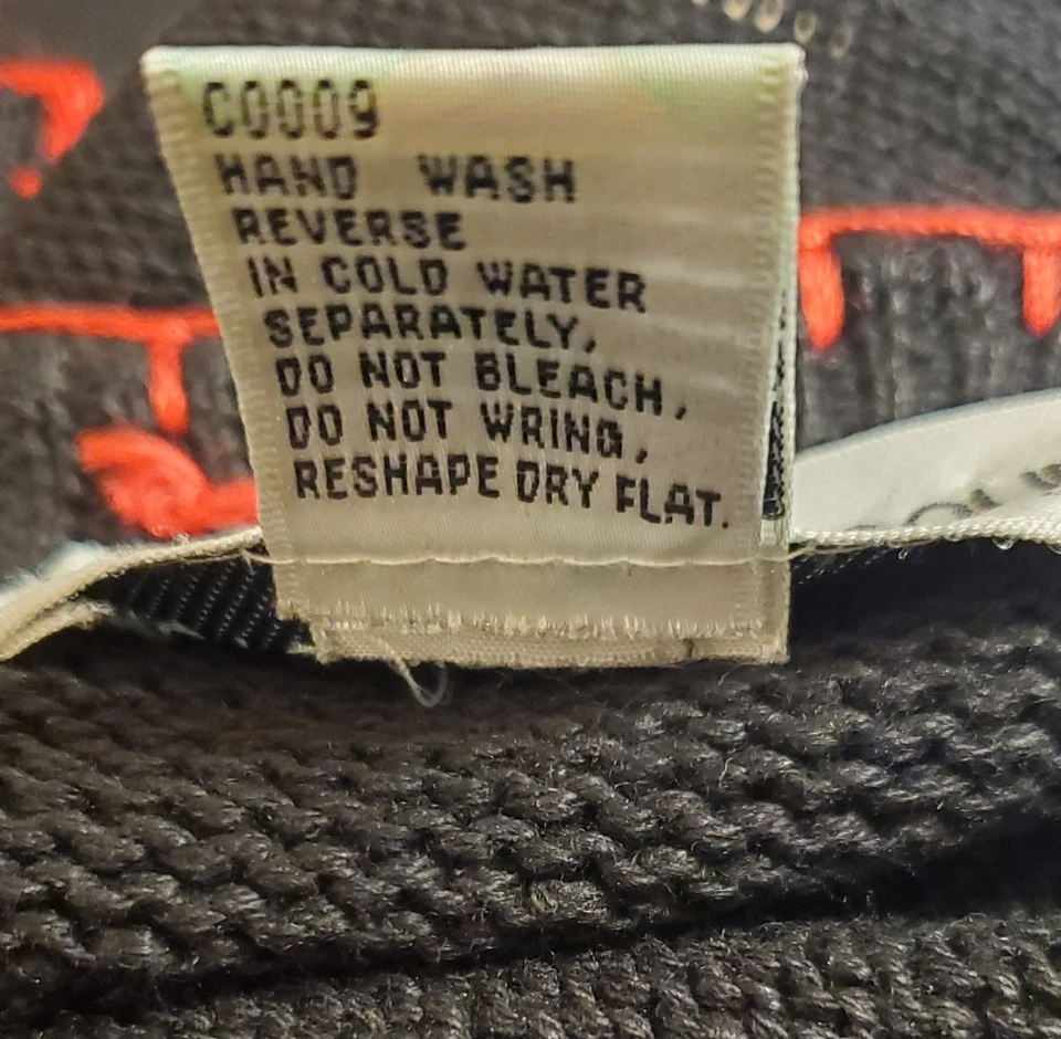 Chaleco De Colección VICTORIA HARBOUR Negro TALLA M Tejido Feo Navidad Bordado Con Cuentas Foto 4 de 4