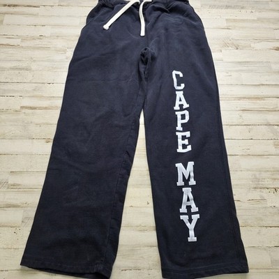 VTG Cape May New Jersey Spellout Sweatpants MV Sport Navy Blue Men's LG