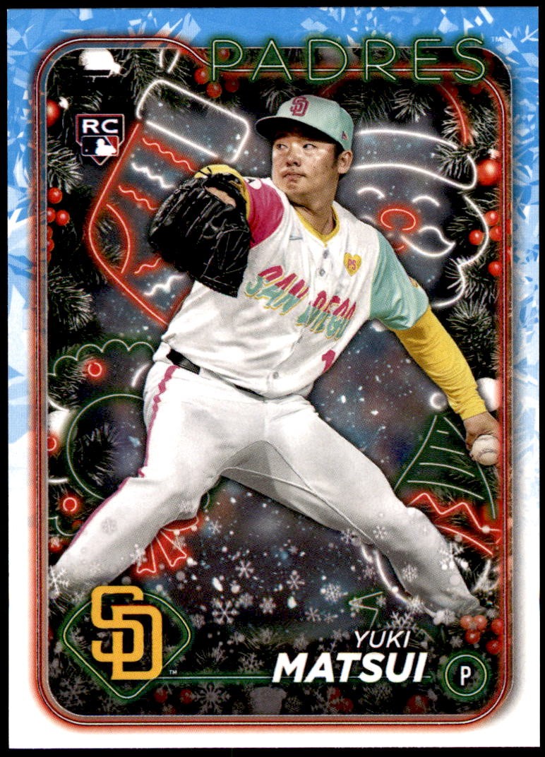Yuki Matsui H191 2024 Topps Holiday Rookie RC | eBay