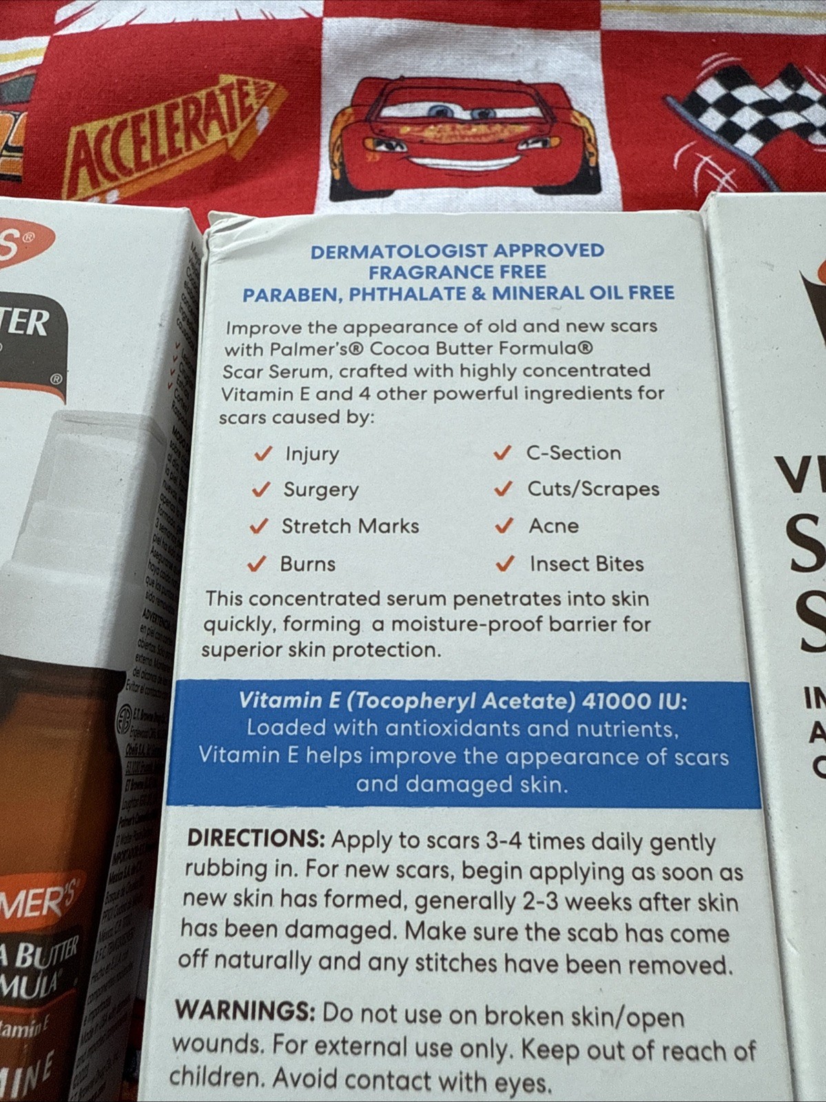 3x Palmer's Cocoa Butter Formula Vitamin E Scar Serum 1 oz Ea Bottle Rd⬇️