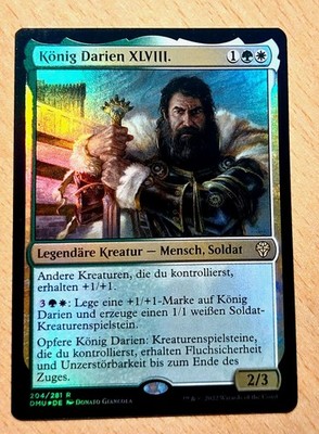 Mtg Magic: # FOIL # König King Darien XLVIII, DEUTSCH, Tokens Commander