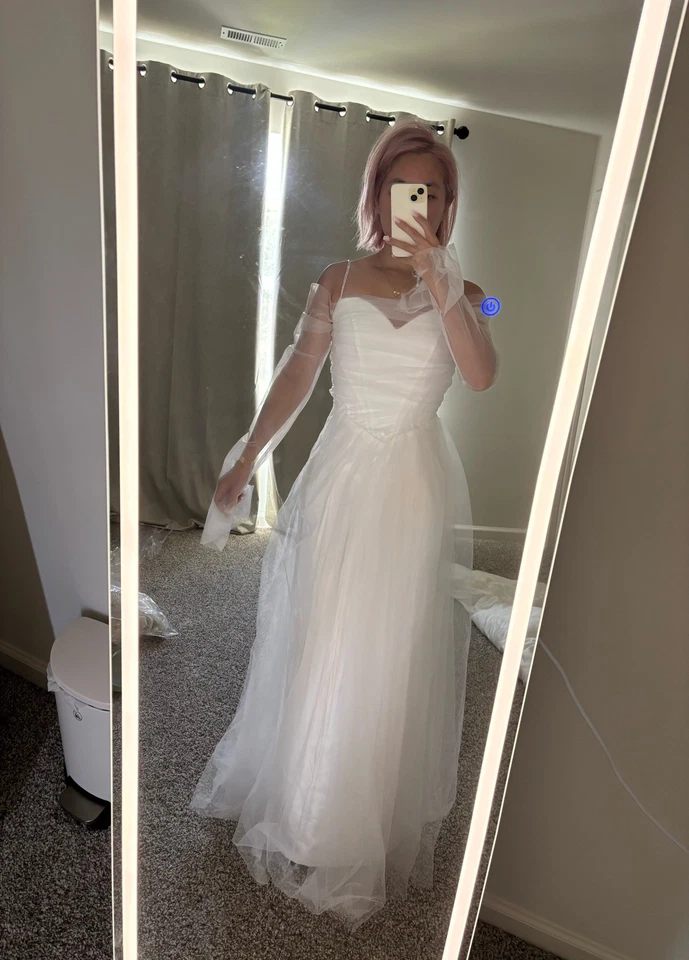 Vestido de novia de gasa XS Foto 2 de 2