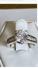 Sterling Silver Multi Cubic Zirconia Set Ring Size L