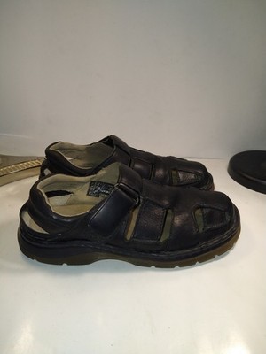 Dr. Doc Martens 8B77 Black Leather Fisherman Sandals Men\'s sz 9M. Doc Martens Fisherman Sandals - Etsy main image 3