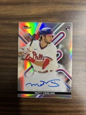 2022 Topps Finest - Finest Autographs Matt Vierling #FA-MV (AU, RC) Phillies MLB