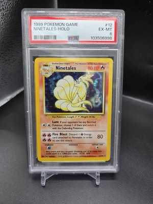 1999 Pokemon Game Holo Ninetales #12 PSA 6