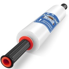 Stretch Wrap Film 80 Gauge, 15" x 1000Ft Shrink Wrap Roll with Handles, Stret...