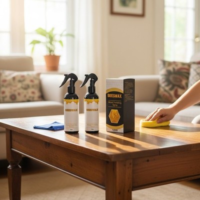 2PCS Natural  Beeswax Spray 120ML (Pack of 2)