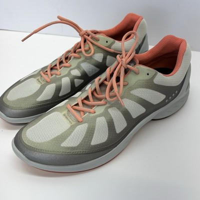 ECCO Biom Womens Salmon/Gray Athletic Running Shoes Size 9 Used Good Condition