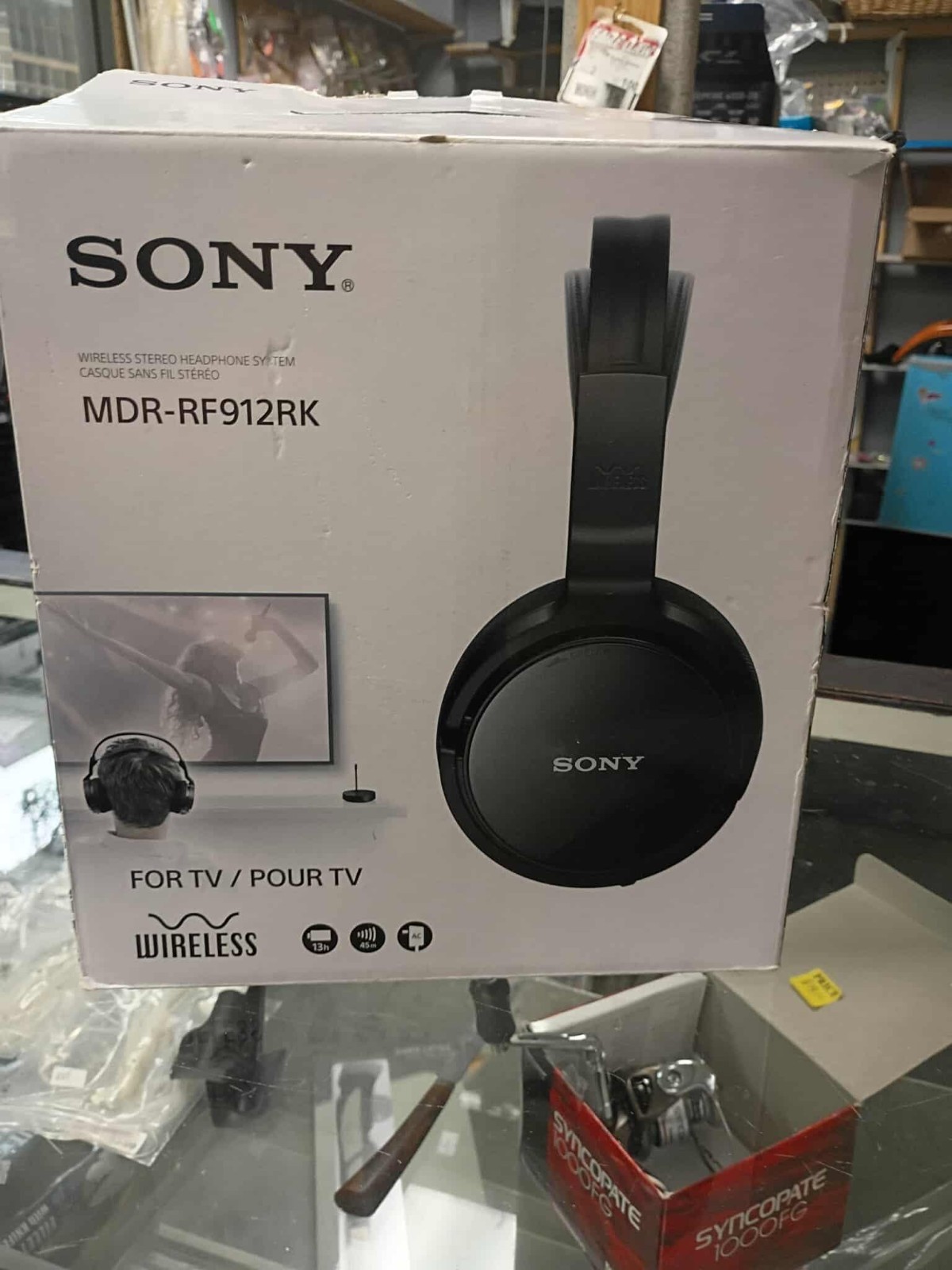 Sony MDRRF912RK Wireless Over-Ear Headphones in Black-image