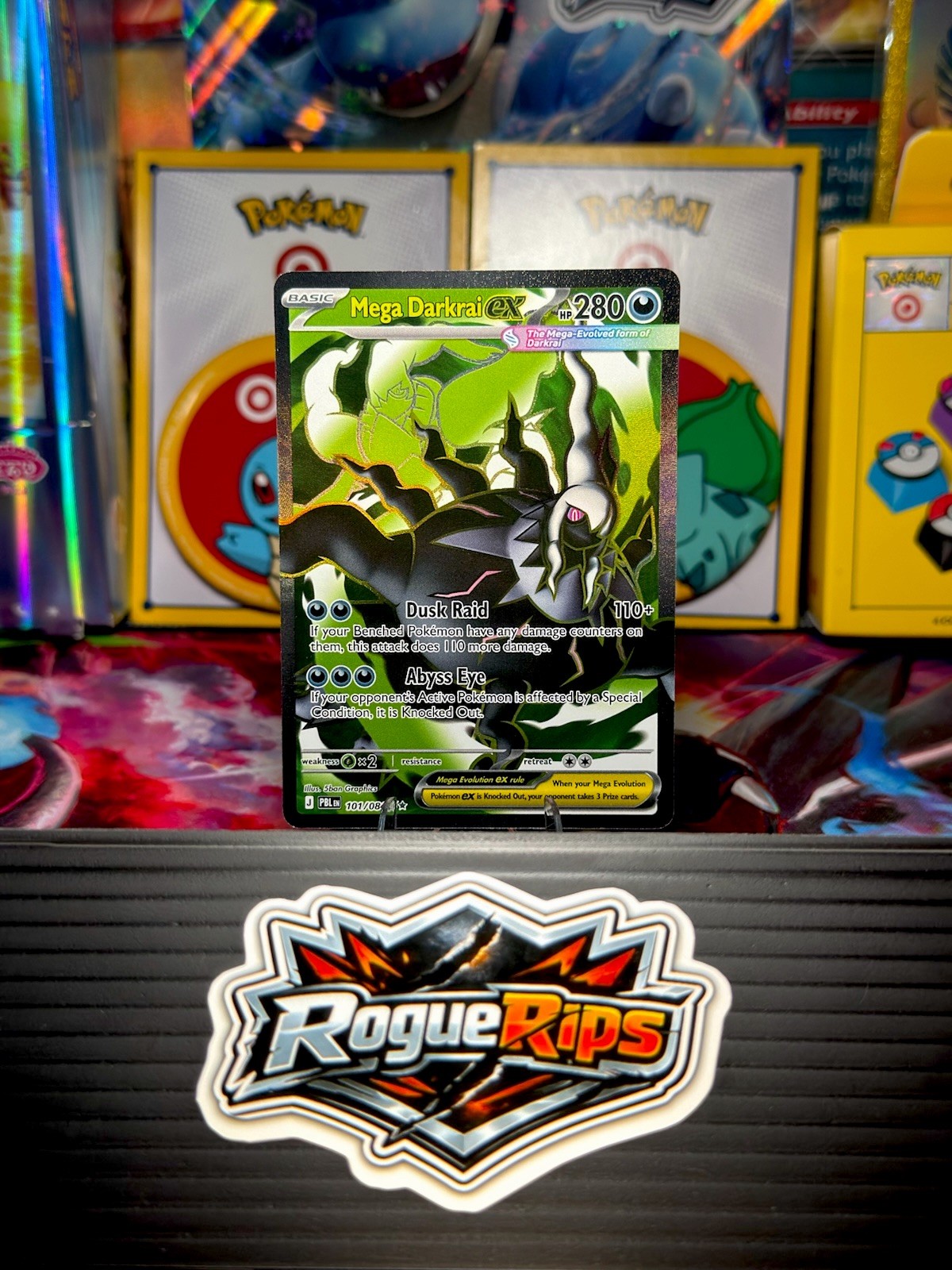 Pokemon TCG Mega Darkrai ex 101/084 Pitch Black Ultra Rare NM