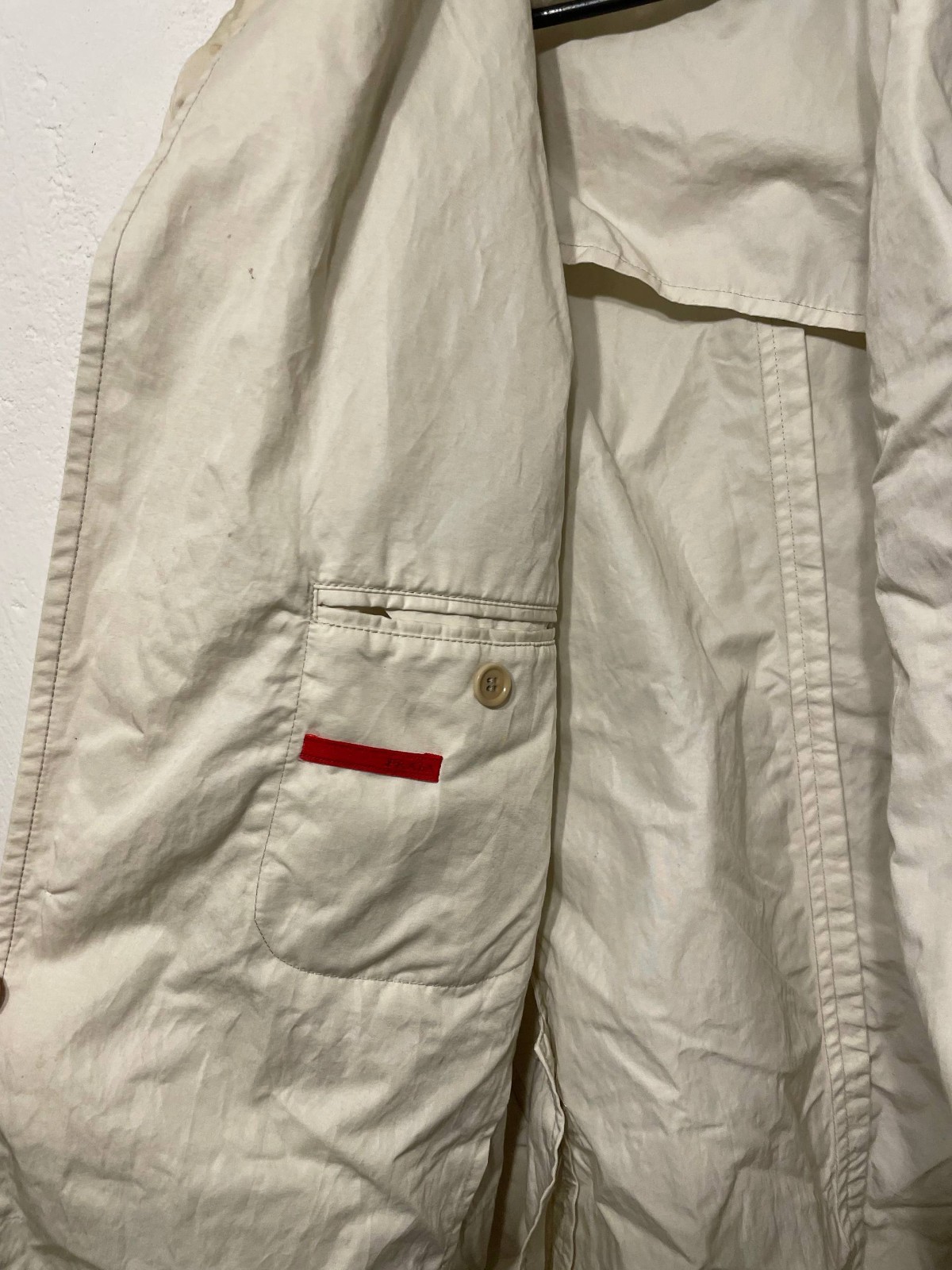 Prada Beige Cotton/Nylon Blazer – Size IT 54 (Made in Italy) thumbnail 5