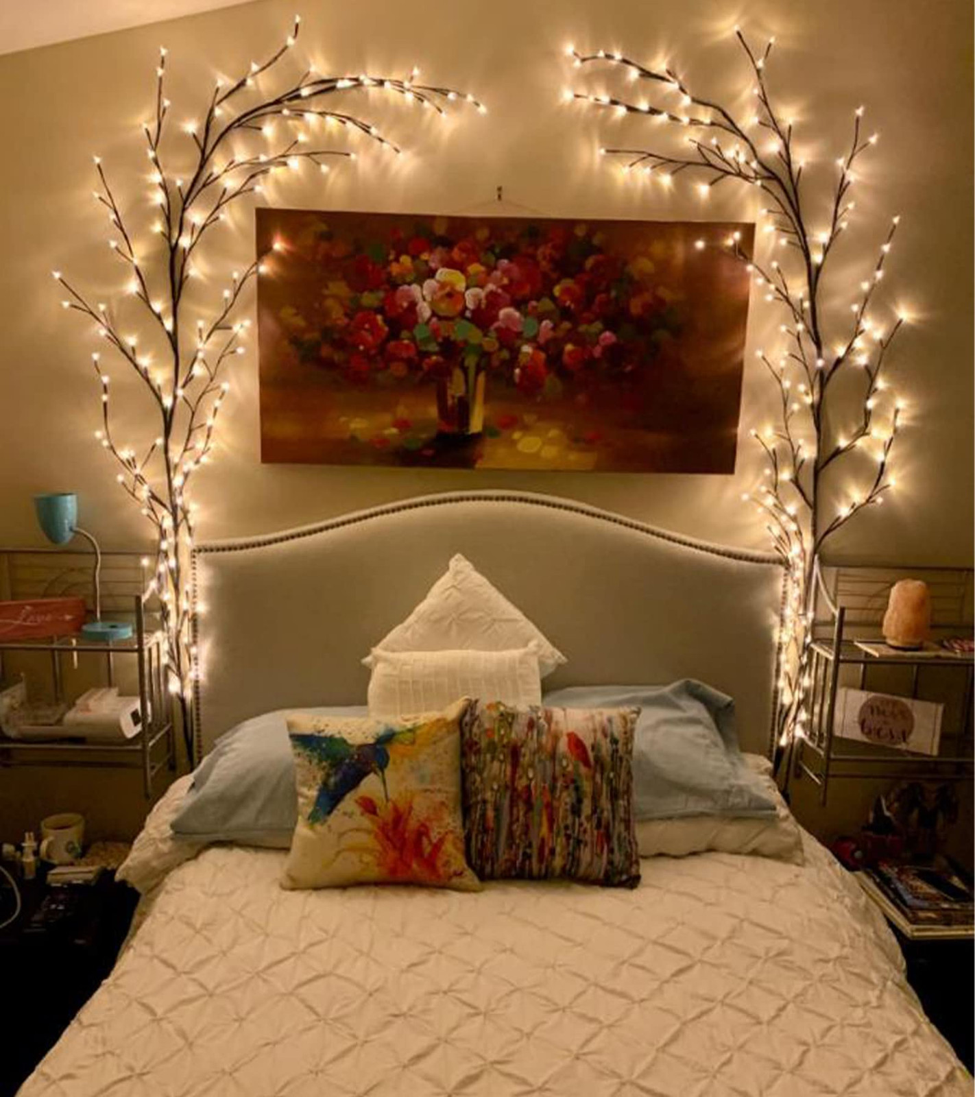 Lighted Willow Vine Plants for Living Room and Christmas Decor