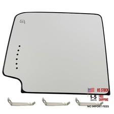 Driver Side Heated Towing Mirror Glass Compatible with 2014-2017 Chevy